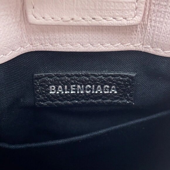 BALENCIAGA shopping phone holder bag Leather Light Pink 593826 - Picture 15 of 16